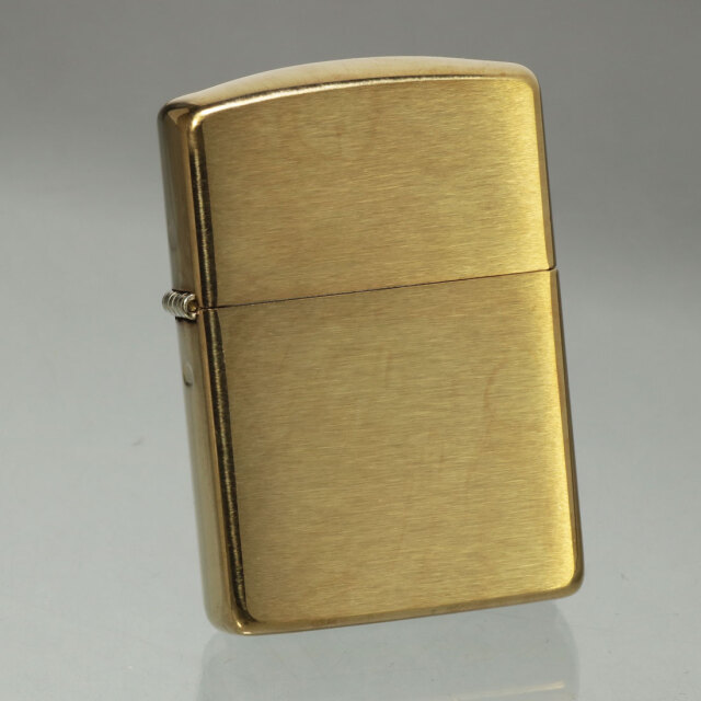 ZIPPO アーマーブラス無地ジッポ168 SOLID BRASS 重厚ケース シンプル