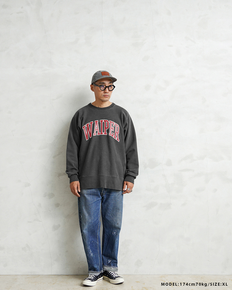 WAIPER BARNS USAコットン クルーネック スウェット 【公式通販】