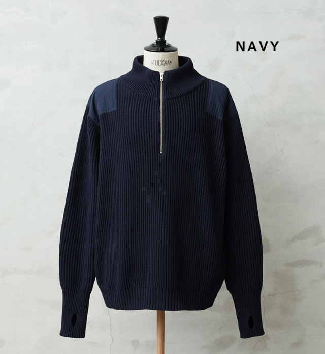 WAIPER.inc 米軍 U.S.M.C コットンニット コマンドハーフジップ