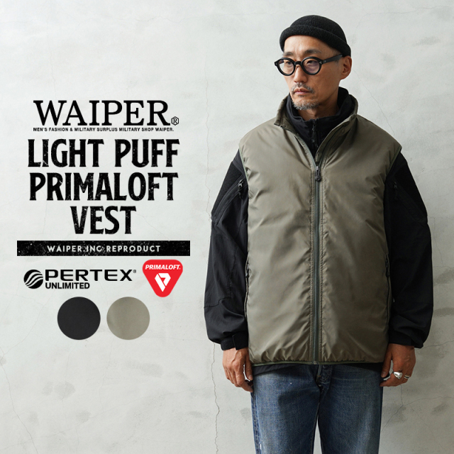 WAIPER.inc LIGHT PUFF PRIMALOFT ベスト PERTEX UNLIMITED【WP1080】