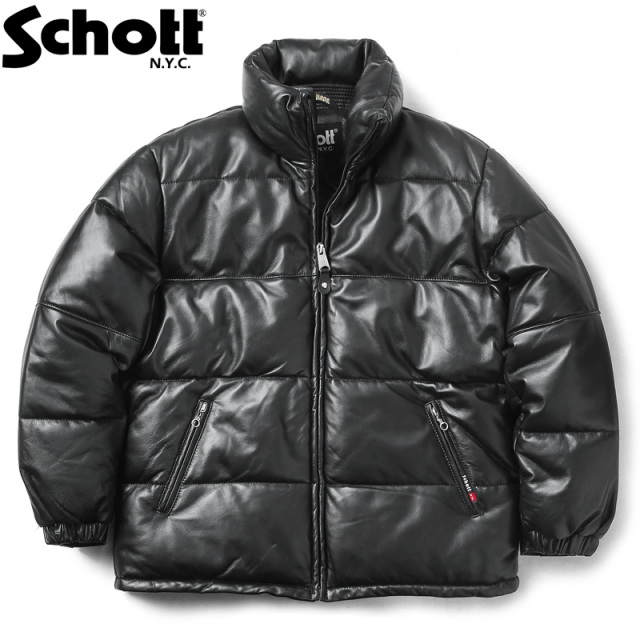 Schott ショット 3191067 シープスキンレザー ダウンジャケット