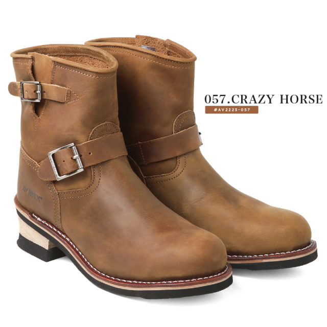 AVIREX アビレックス AV2225 HORNET ショート レザーエンジニアブーツ