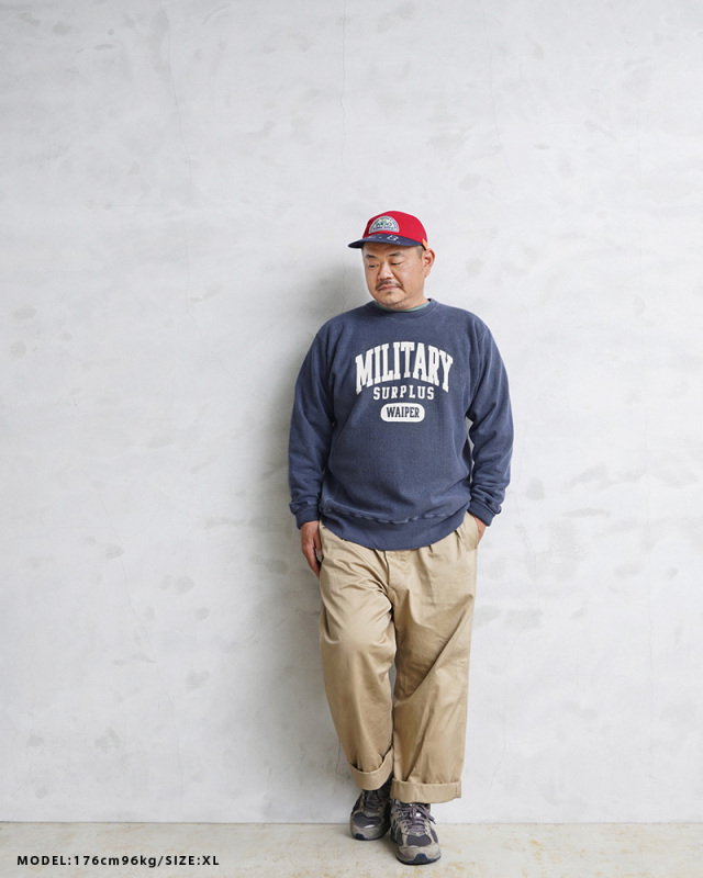 WAIPER BARNS USAコットン クルーネック スウェット 【公式通販】