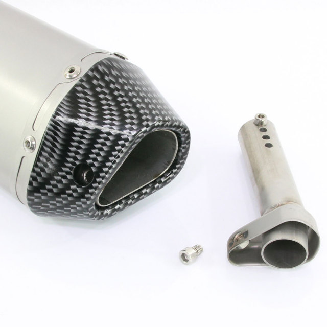 汎用 デルタ型 ステンレス ショート サイレンサー φ50.8 チタンカラー