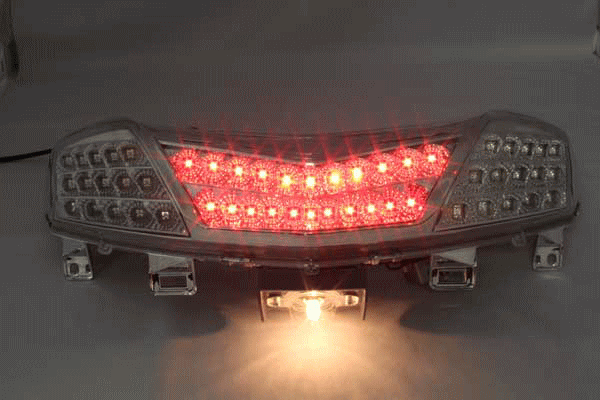 マジェスティ250用(SG20J/4D9):LEDクリアテールランプ＆LEDフロント