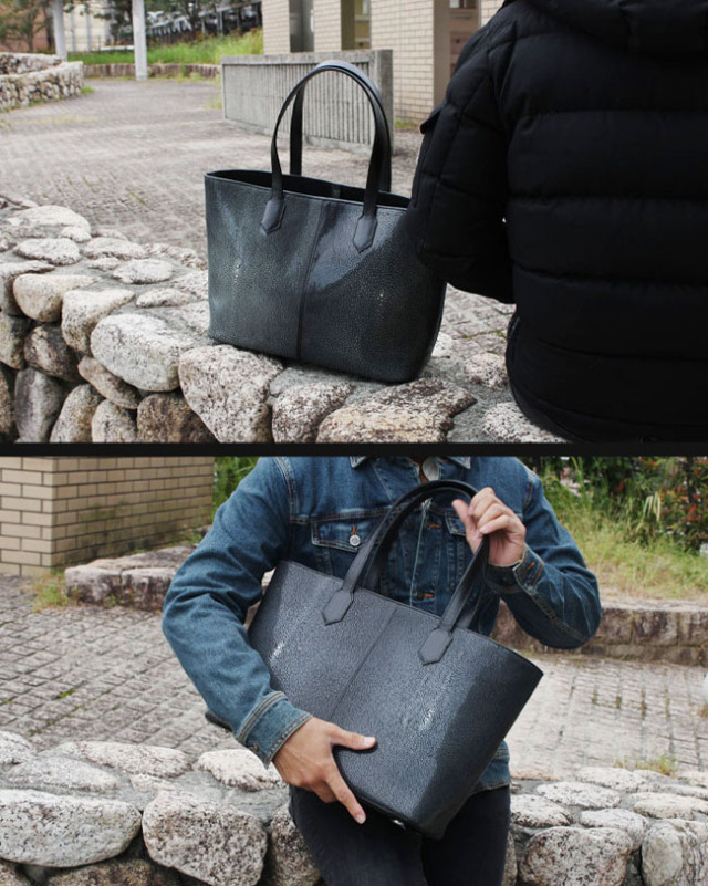 スティングレイ エイ革 ガルーシャ トートバッグ レザー バッグ 本革