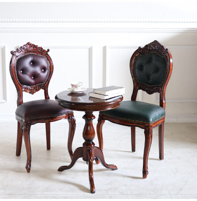 3脚コーヒーテーブル 幅50cm マホガニー材使用｜おしゃれインテリア