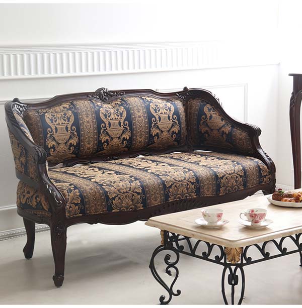 輸入家具 英国調 ラウンジソファ 2P アンティーク調 ソファー 二人掛け