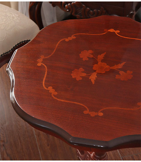 イタリア製 象嵌コーヒーテーブル（サイドテーブル） ブラウン｜Y-KAGU