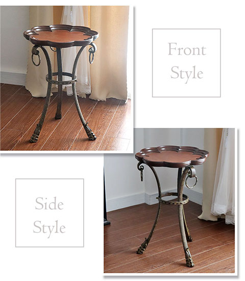 アンティーク調 木製 サイドテーブル コーヒーテーブル｜Y-KAGU(輸入