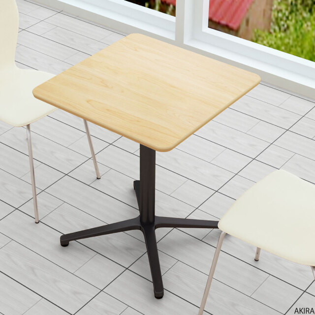 カフェテーブル 四角 ダイニングテーブル おしゃれ 幅60×高さ72cm