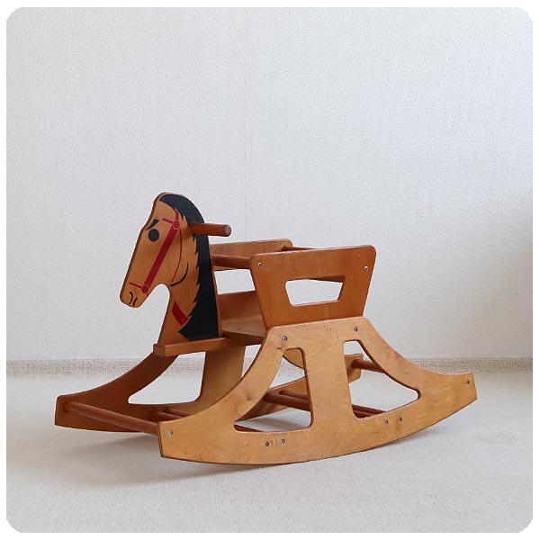 イギリス ヴィンテージ ロッキングホース/木馬/店舗什器/トイ/ベビー