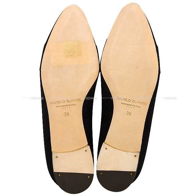 MANOLO BLAHNIK マノロブラニク フラットシューズ ジュエルバックル