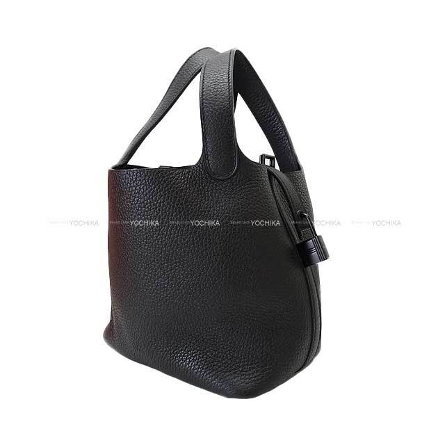 HERMES エルメス ハンドバッグ ピコタンロック 18 PM モノクローム SO
