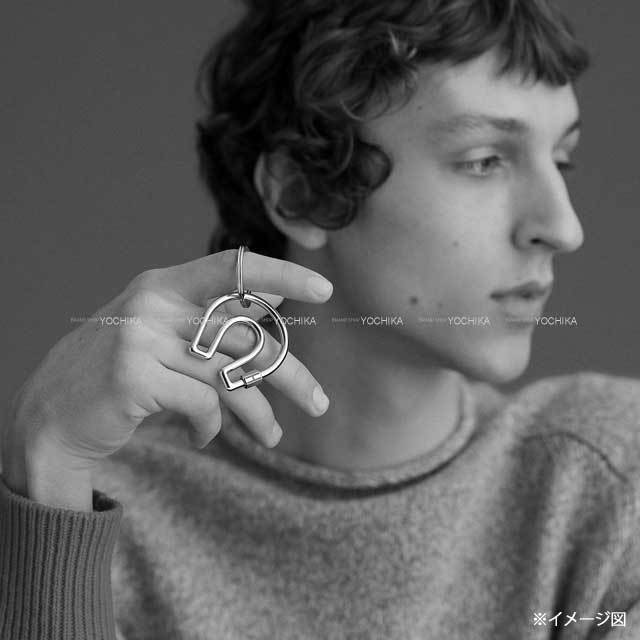 HERMES エルメス キーリング メタル フェールアシュヴァル 馬蹄 ブルー