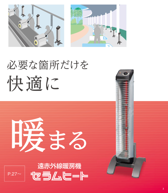 ヒーター ダイキン 遠赤外線ヒーター セラムヒート ERK15NV 単相200V