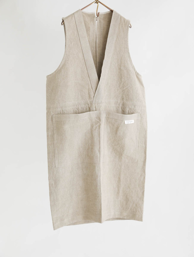 ARTE POVERA アルテポーヴェラ｜リネンシーツエプロン（ナチュラル）