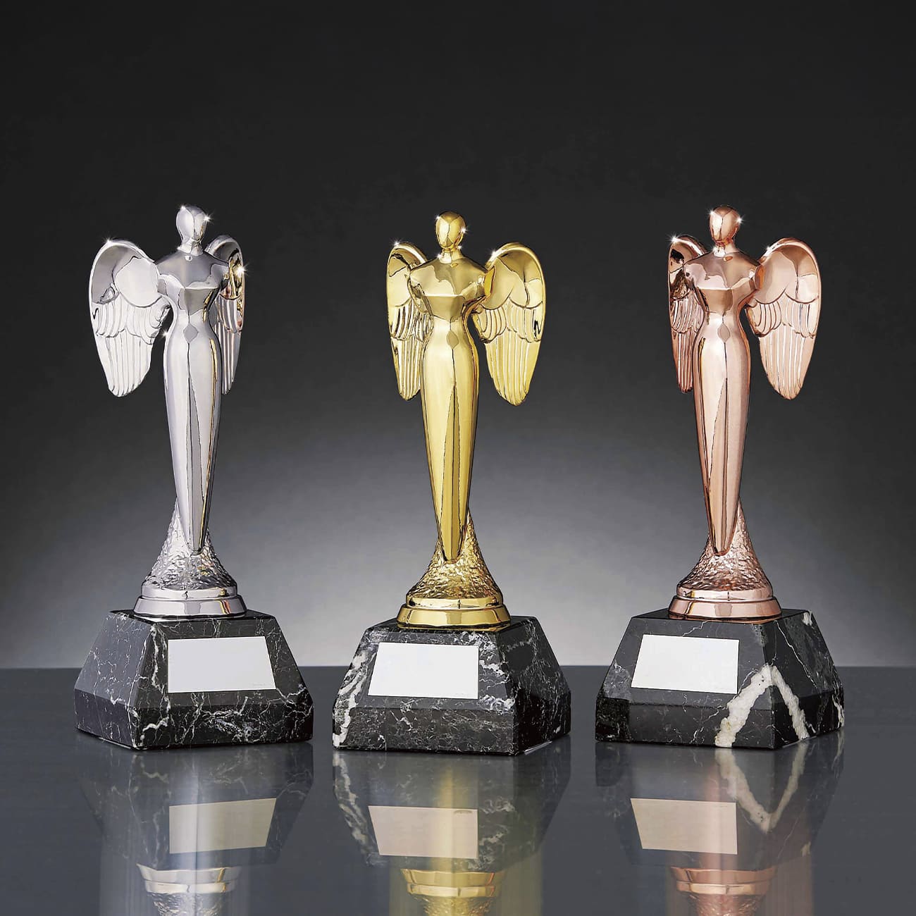 アートトロフィー 人型 金銀銅 金属製 BR-4662