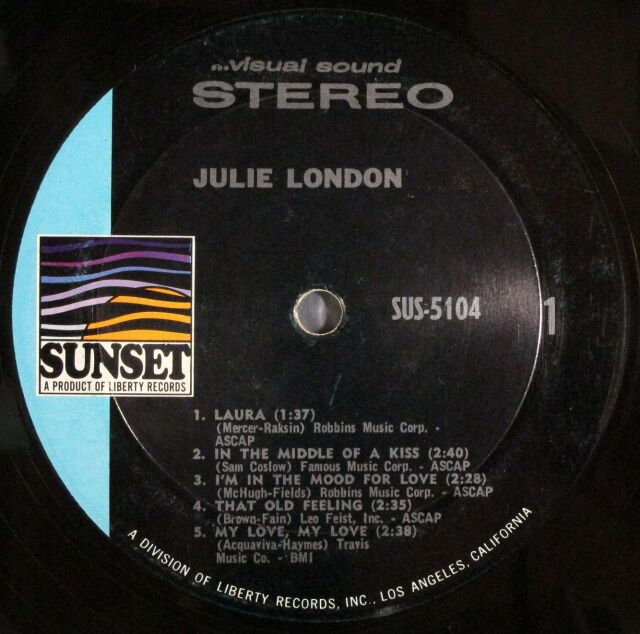 JAZZ VOCAL】Julie London ジュリー・ロンドン / Julie London 中古