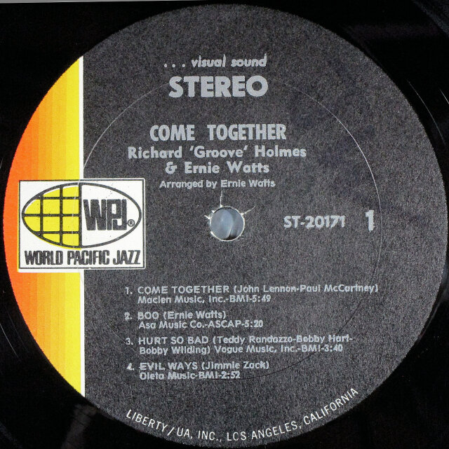 Richard Groove Holmes & Ernie Watts リチャード・グルーヴ・ホルムズ