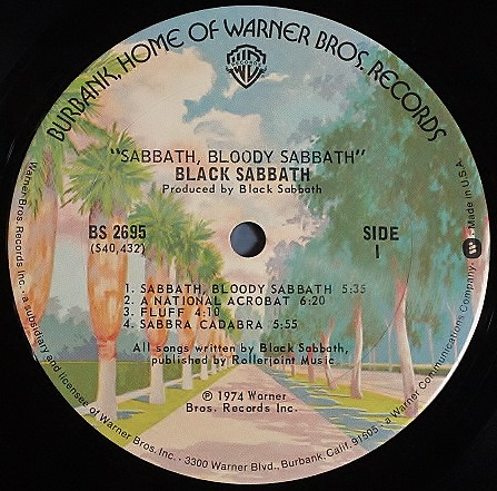 Black Sabbath】ブラック・サバス / 血まみれの安息日 Sabbath Bloody