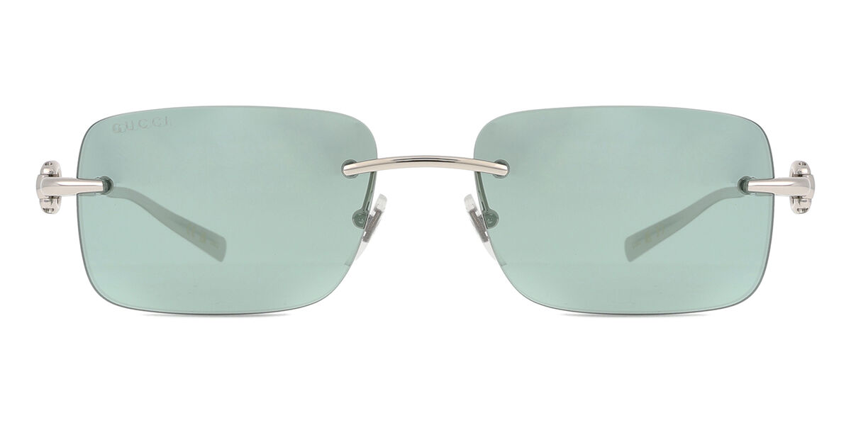 Gucci GG1703S 002 Rectangle Silver Sunglasses | SmartBuyGlasses US