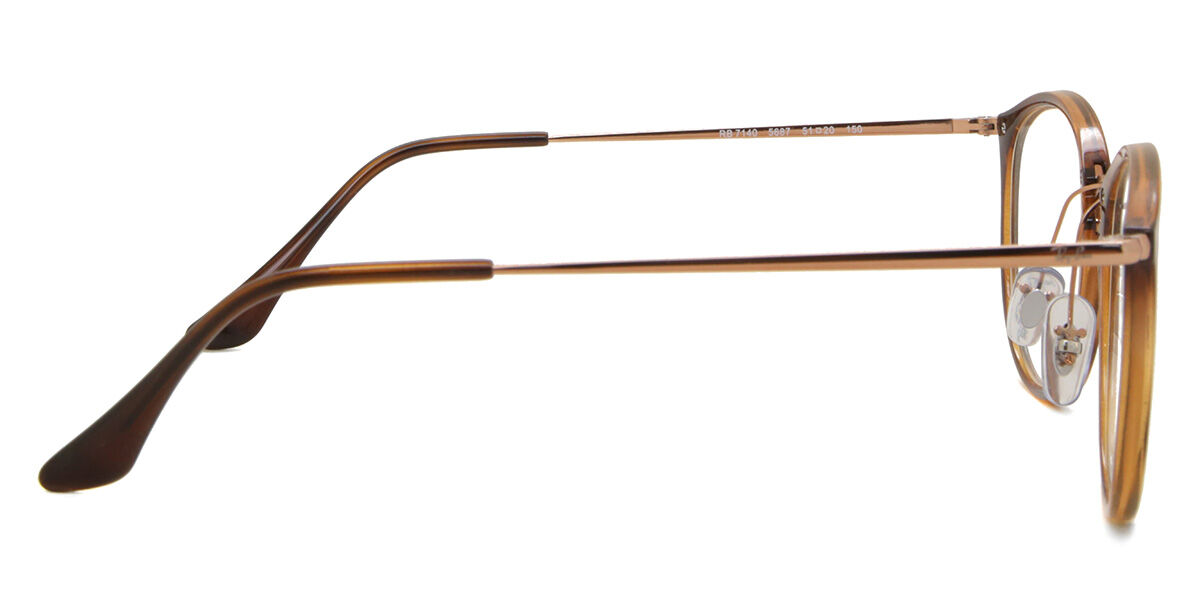 Ray-Ban RX7140 5687 Stripped Havana Eyeglasses | SmartBuyGlasses US