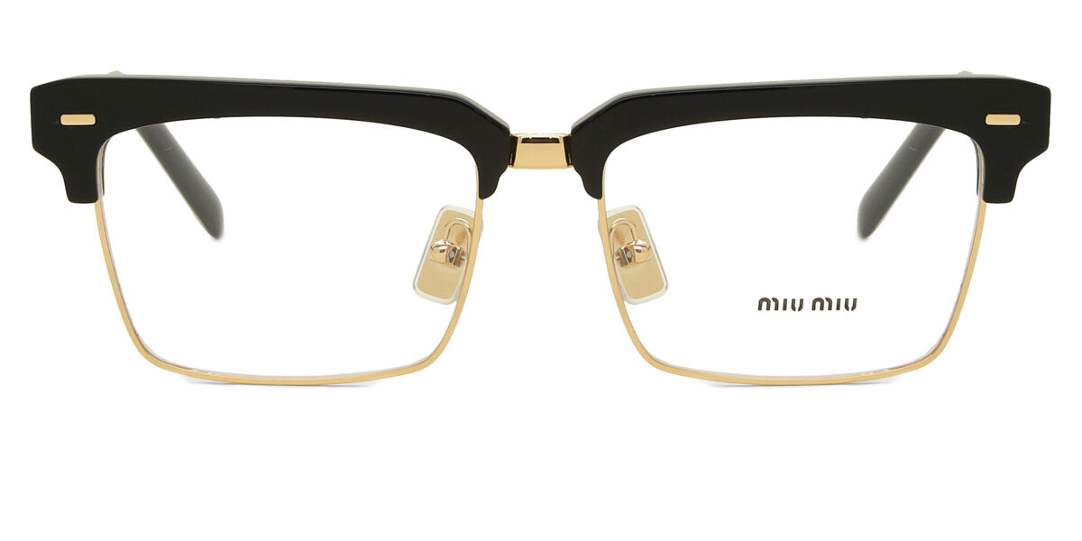 Miu Miu MU11XV 16K1O1 Black/Gold 眼鏡 | SmartBuyGlasses 日本