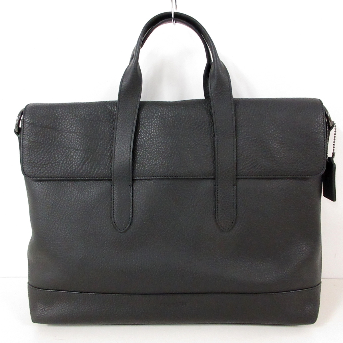 コーチ/ビジネスバッグ/ハミルトン ペブルド レザー ポートフォリオ/黒