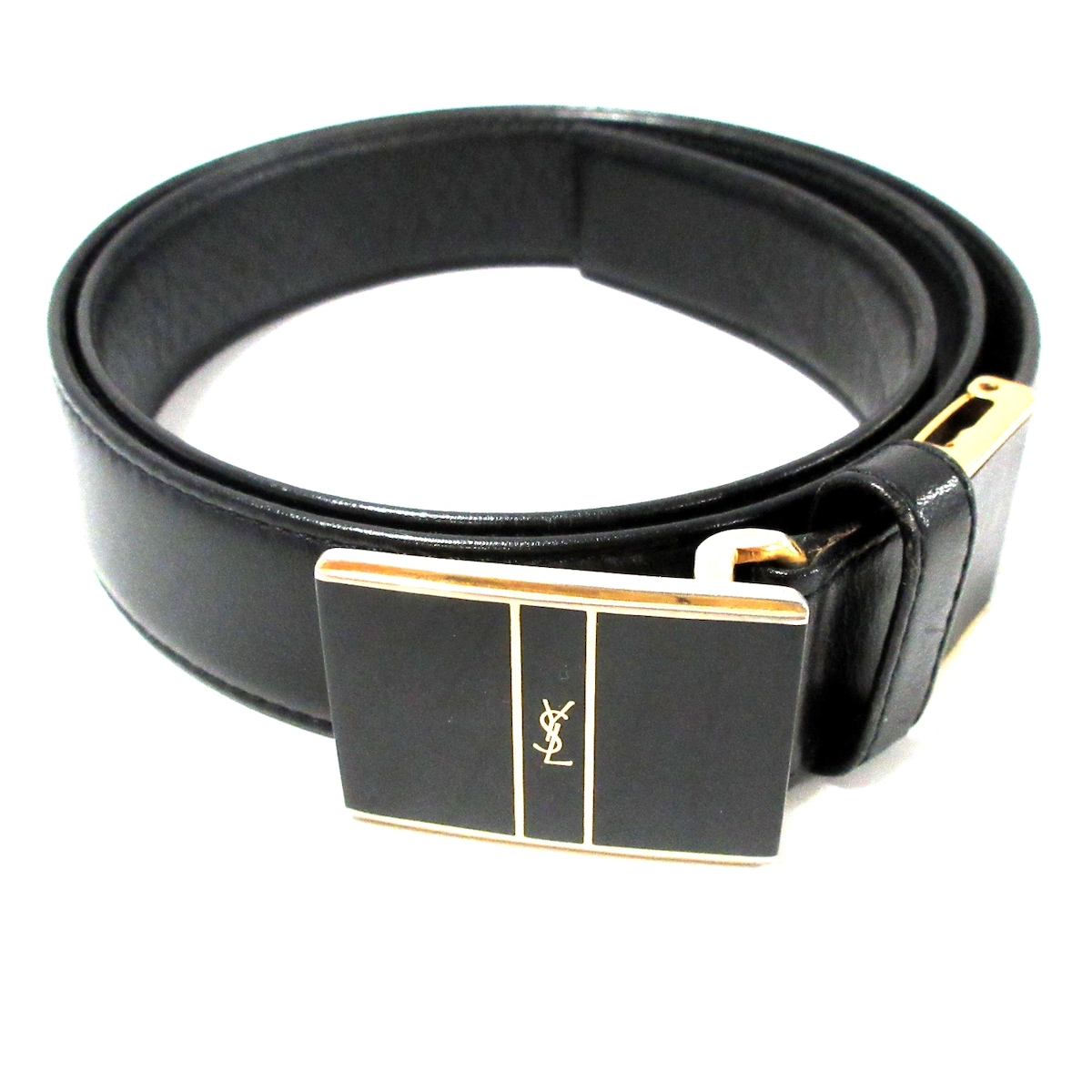 イヴサンローラン/ベルト/黒×ゴールドの買取実績【ブランディア】