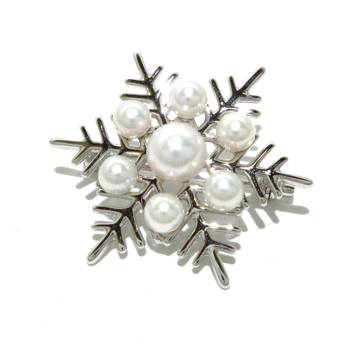 ミキモト/ブローチ/シルバー×白/雪の結晶の買取実績【ブランディア】