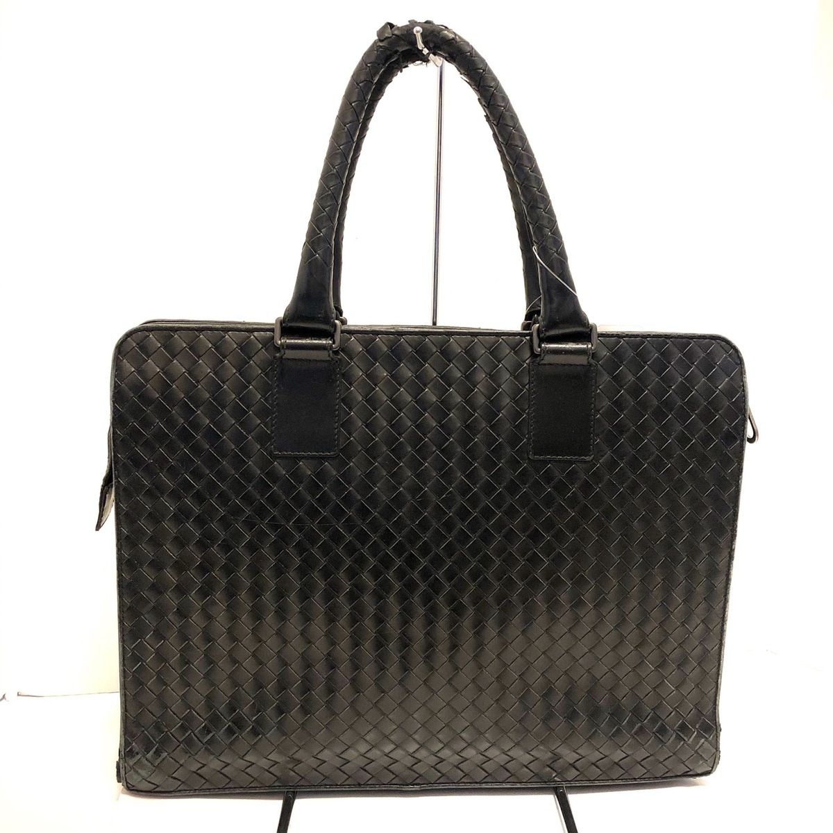 ボッテガヴェネタ/ビジネスバッグ/イントレチャート/黒/レザー/型番