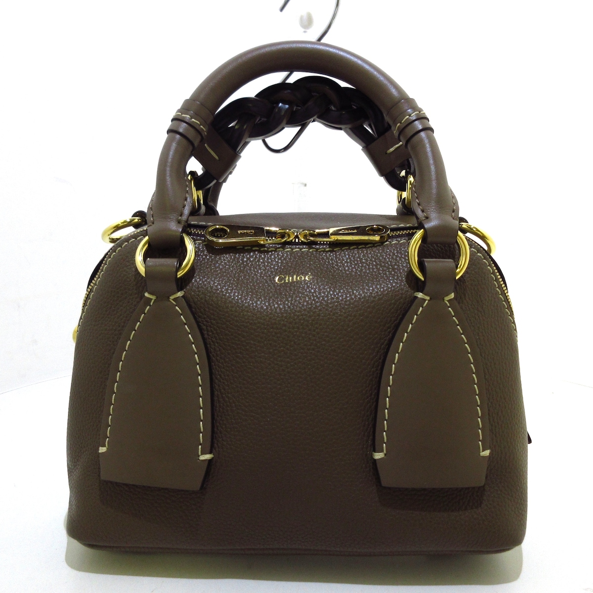 クロエ/ハンドバッグ/ダリア スモールバッグ/ダークブラウン/レザーの