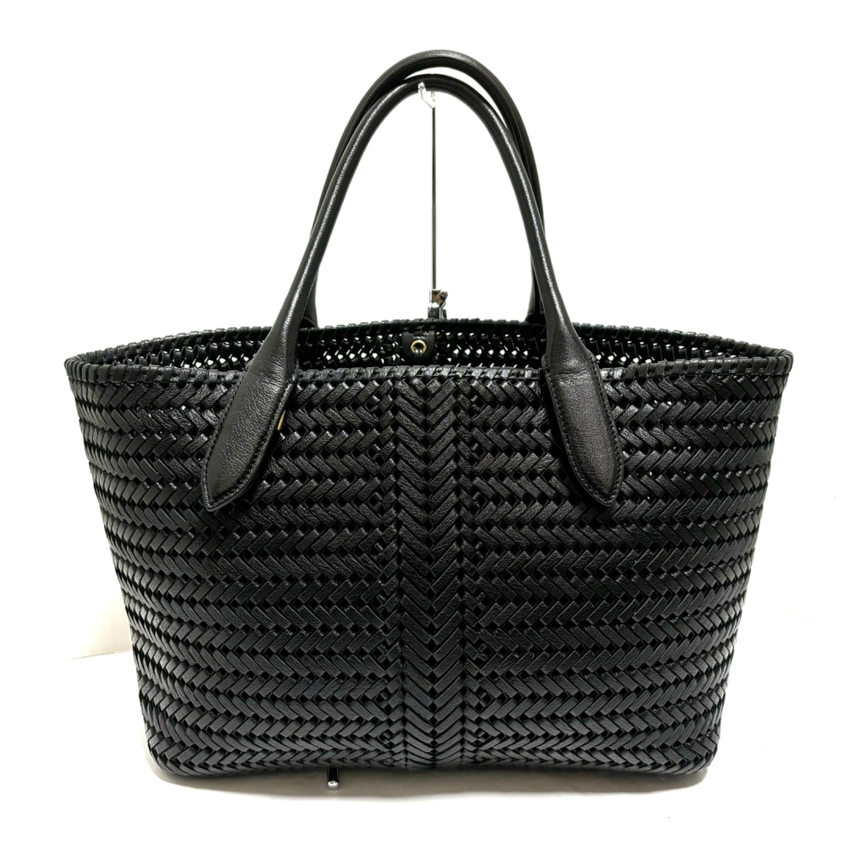 アニヤハインドマーチ/トートバッグ/ニーソントート/黒/レザーの買取