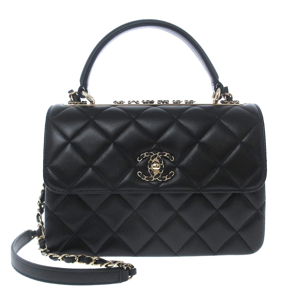 シャネル/ハンドバッグ/トレンディCC/スモールトップハンドルフラップ