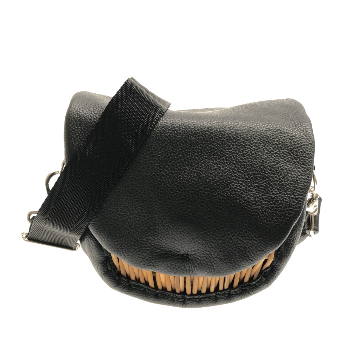 エバゴス/ショルダーバッグ/フニュ・シュリンク・ ボディバッグS/黒