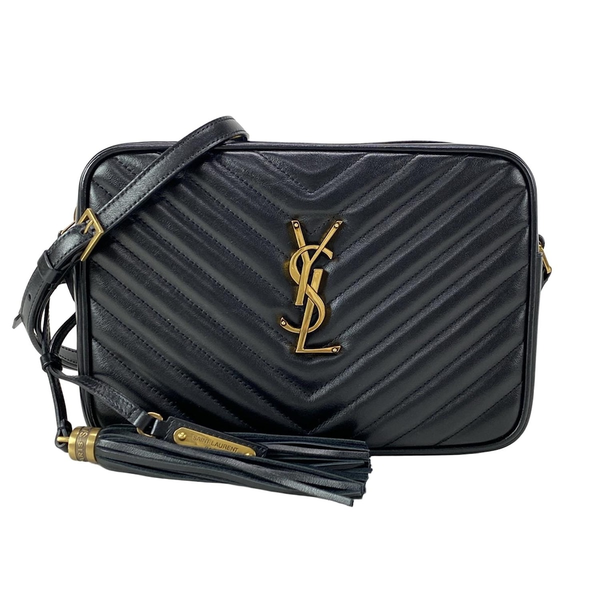 サンローランパリ/ショルダーバッグ/ルー カメラバッグ/黒/レザー/型番