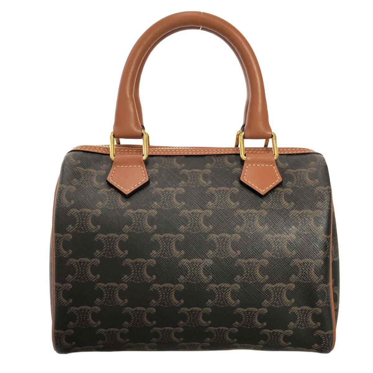 セリーヌ/ハンドバッグ/スモールボストントリオンフキャンバス/ダーク