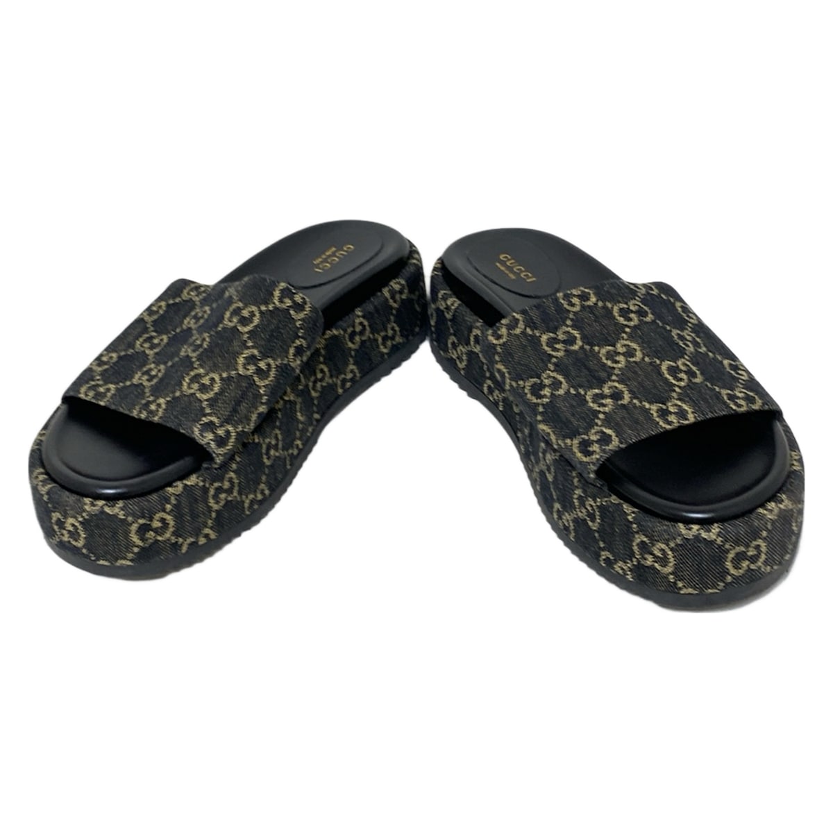 グッチ/サンダル/ダークグレー×アイボリー/サイズ：39の買取実績