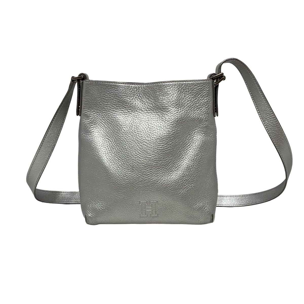 HIROFU(ヒロフ) ショルダーバッグ - シルバー 斜めがけ レザー