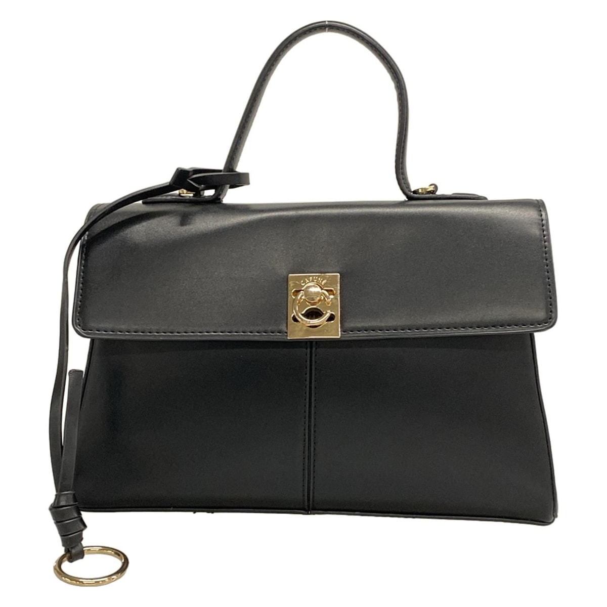 CAFUNE(カフネ) ハンドバッグ - 黒 レザー（19278004）中古｜ブランド