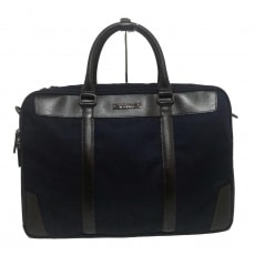 バーバリーブラックレーベル/ビジネスバッグ/オレンジ×ダークブラウン