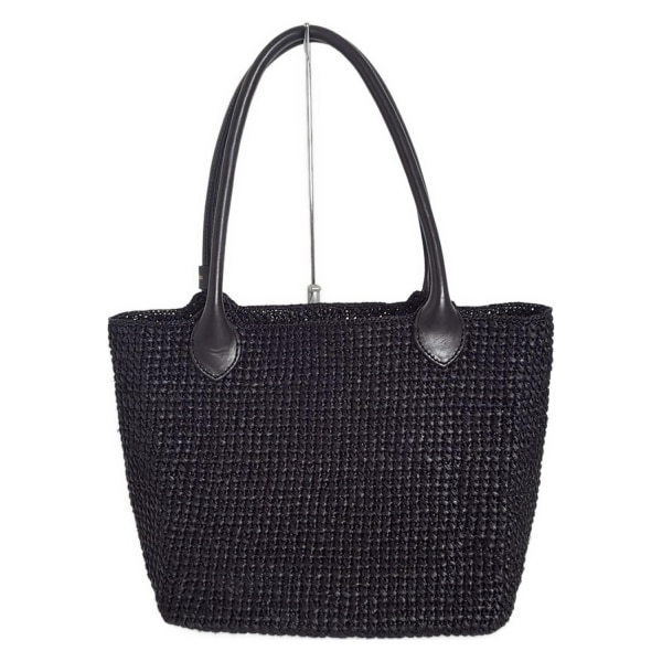 極美品✨️】ヘレンカミンスキー ラフィア レザーハンドルトートバッグ