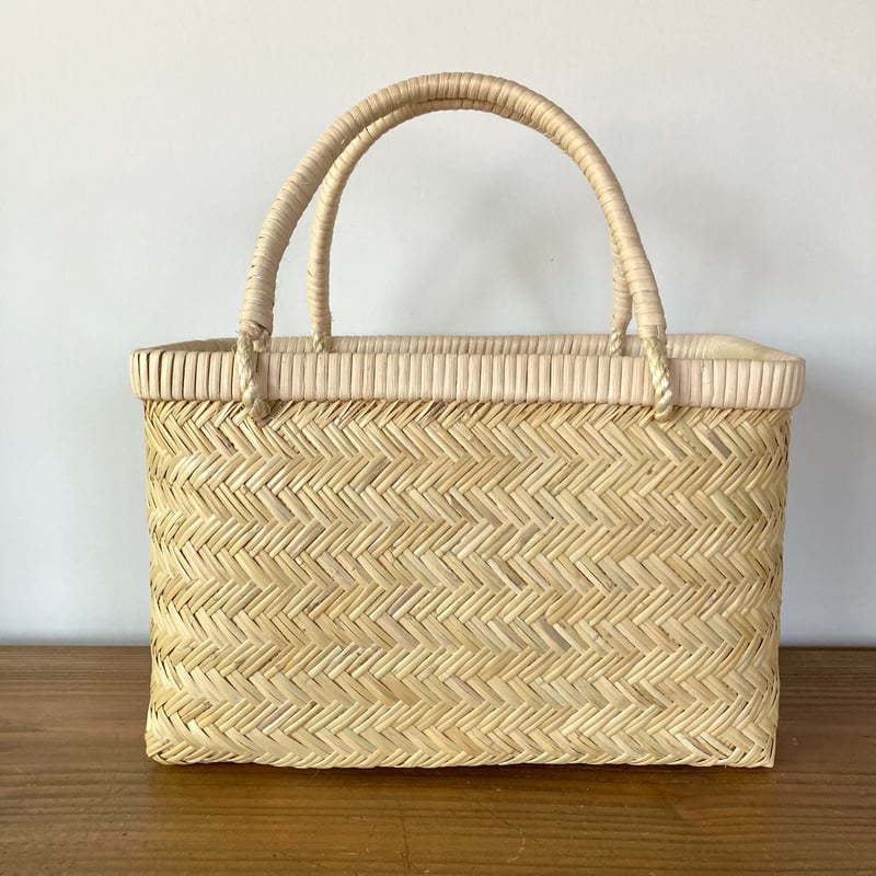 スズ竹 すず竹 手提げかご 市場かご -7／岩手県一戸 鳥越竹細工