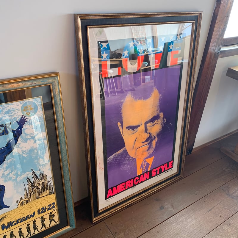 kozik 1996 NIXON ニクソン コジック シルクスクリーンポスター vintage