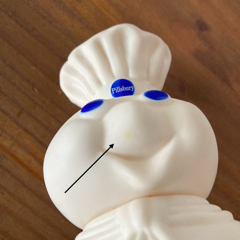 PILLSBURY Doughboy ドゥボーイ ソフビドール ネット入 紙タグ付き