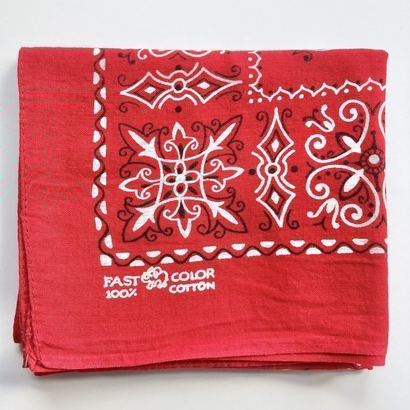 ヴィンテージ バンダナ レッド エレファントブランド 1960s／32