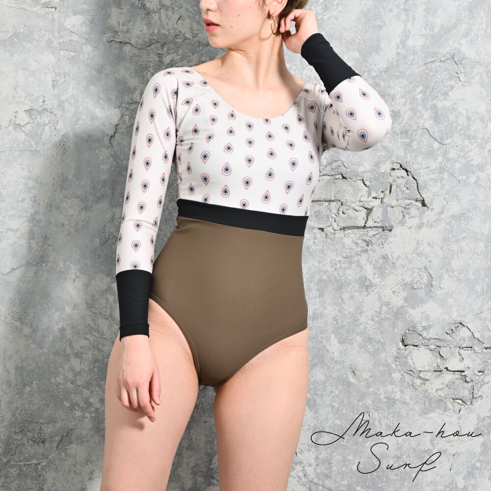 オールインワン水着【21W22-12S】/MAKA-HOU Surf Rash guard A