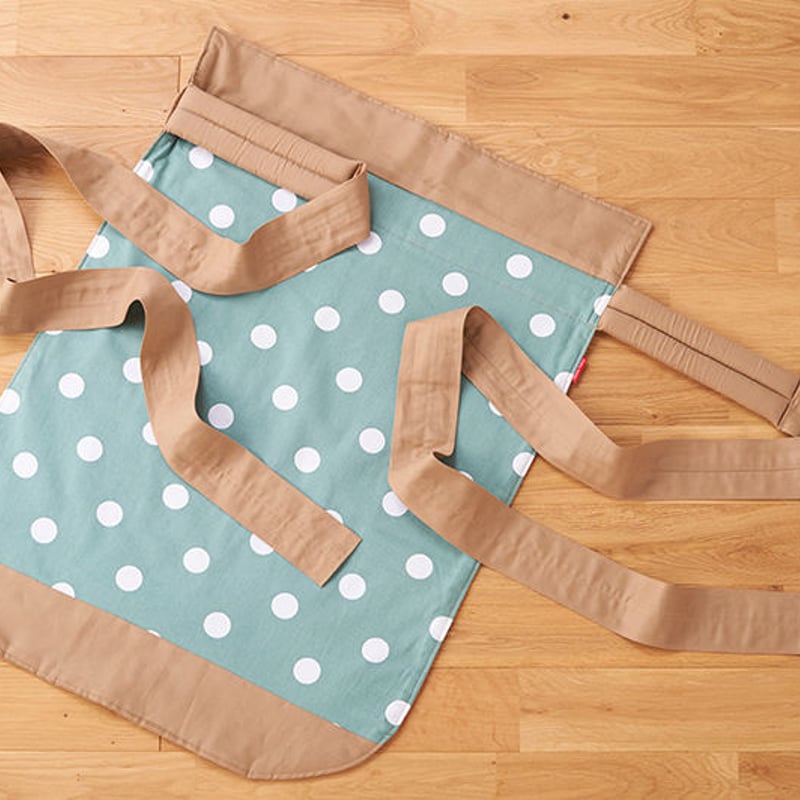 水玉もっこ（ベージュ×グリーン） | おんぶもっこ