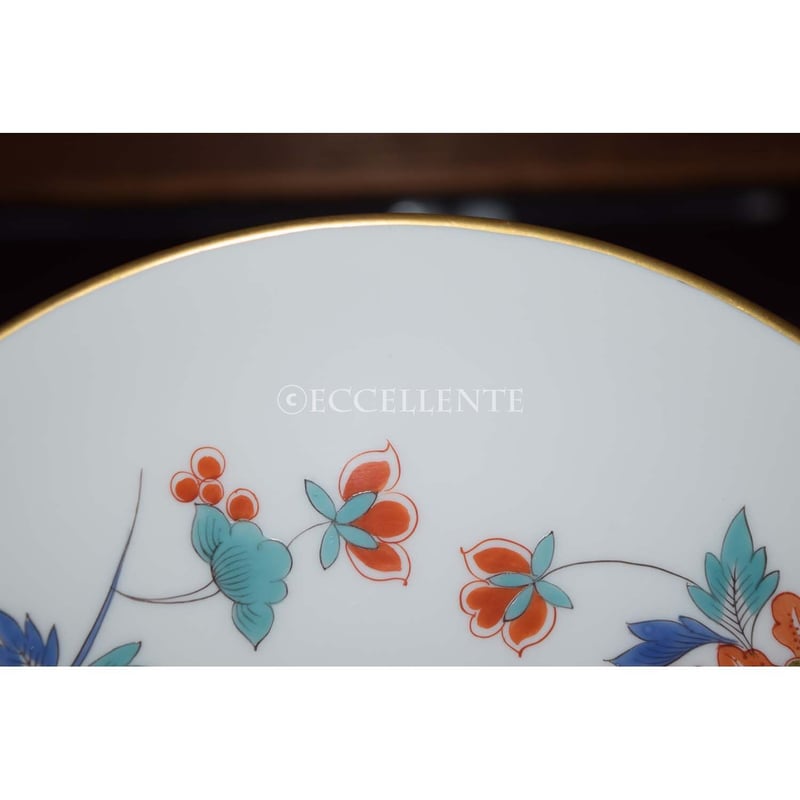 ヴィンテージ雑貨】【マイセン】柿右衛門様式シノワズリ 花紋様金彩